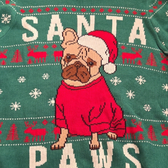 Festive Santa Paws Crewneck Sweater - Picture 6 of 10